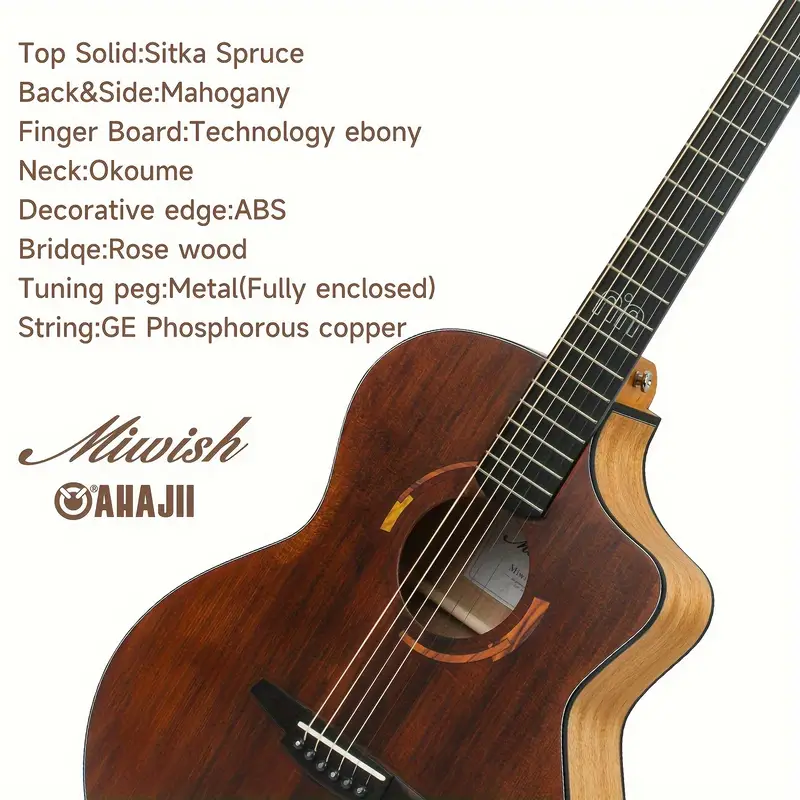 Guitar Acoustic Miwish L38 OL