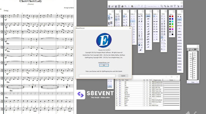 Phần mềm chép nhạc encore